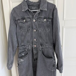 Maurices Gray Denim Midi Dress